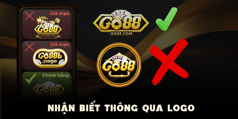 Dựa vào biểu tượng logo để xác minh trang chủ chuẩn